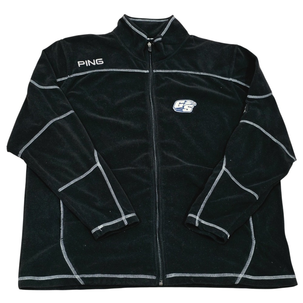 PING Georgia Southern Eagles Full Zip Fleece Jacket Men's XL Black Golf NCAA
